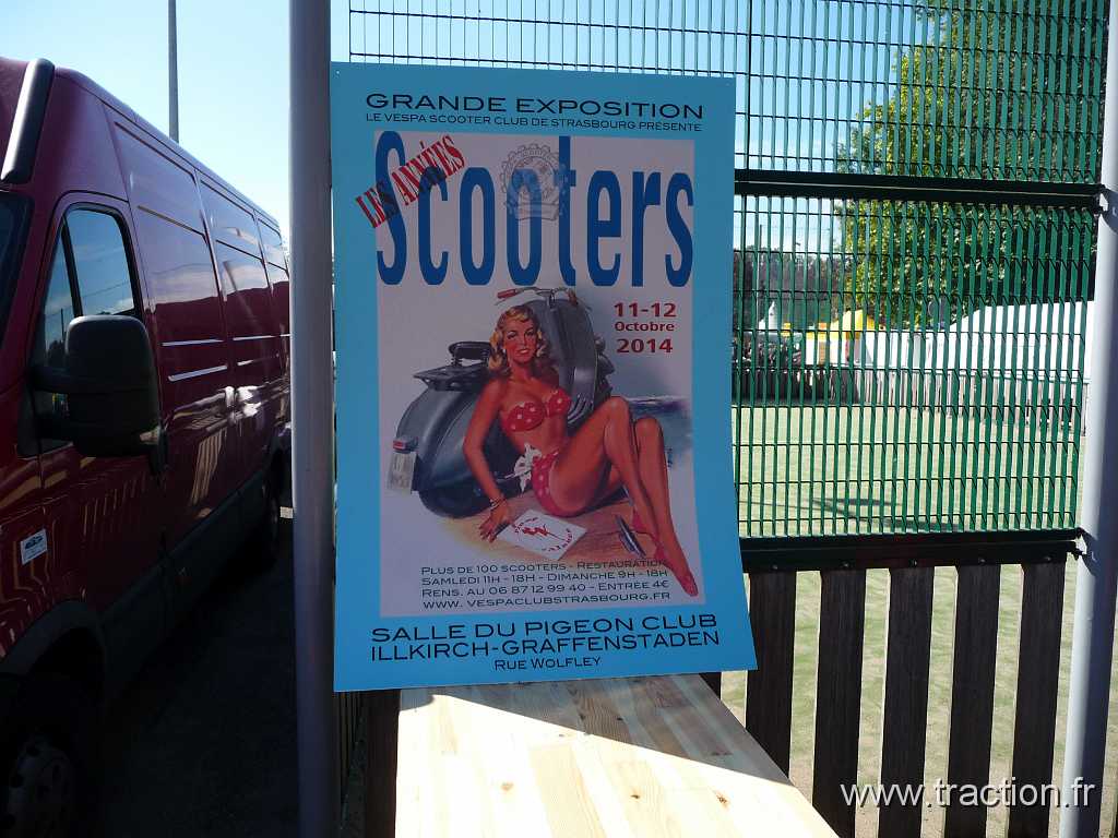 2014_Lipsheim (21).JPG - 33ème Bourse d'échange à Lipsheim, Affiche expos Scooters